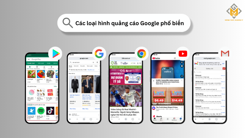 5 loại hình quảng cáo google phổ biến nhất