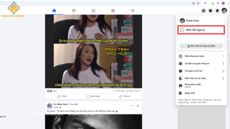 Chọn Fanpage muốn thêm quyền truy cập