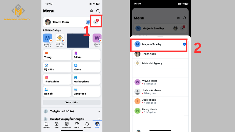 Chọn Fanpage mà bạn muốn vô hiệu hoá