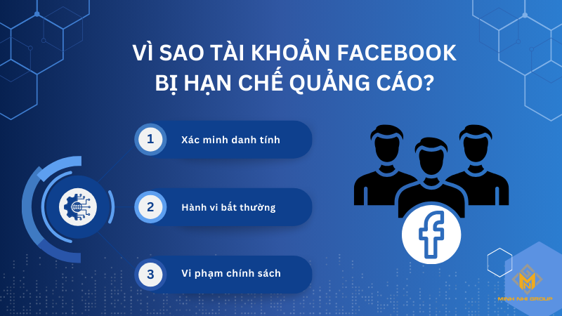 3 nguyên nhân chính dẫn đến tình trạng tài khoản quảng cáo Facebook bị hạn chế