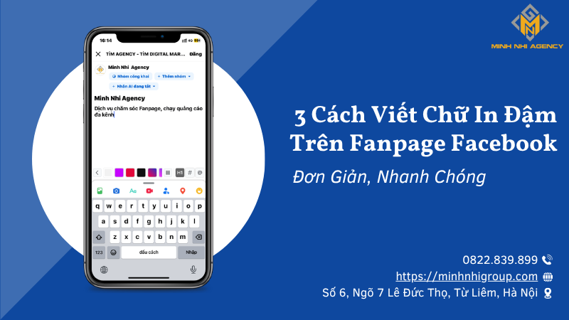 3 Cách Viết Chữ In Đậm Trên Fanpage Facebook Đơn Giản, Nhanh Chóng
